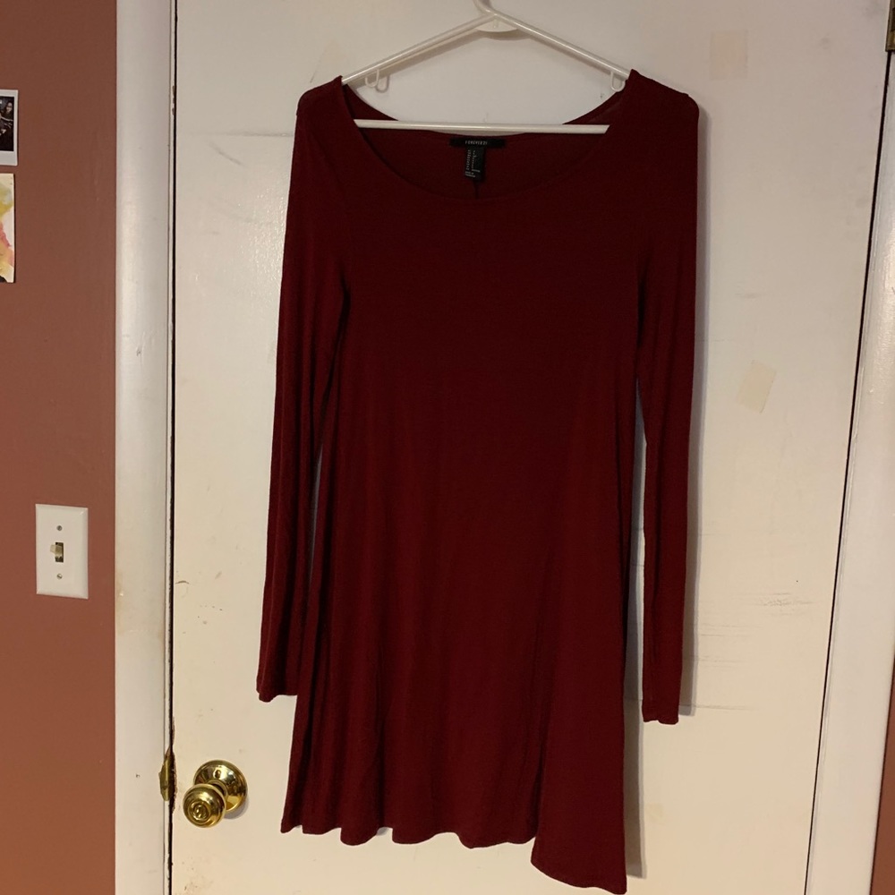 Red Long Sleeve Dress